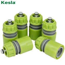 KESLA 6pcs 1/2'' Quick Connector Garden Pipe Repair Hose Extension With or No Water Stop Plug Tubing Drip Irrigation Greenhouse