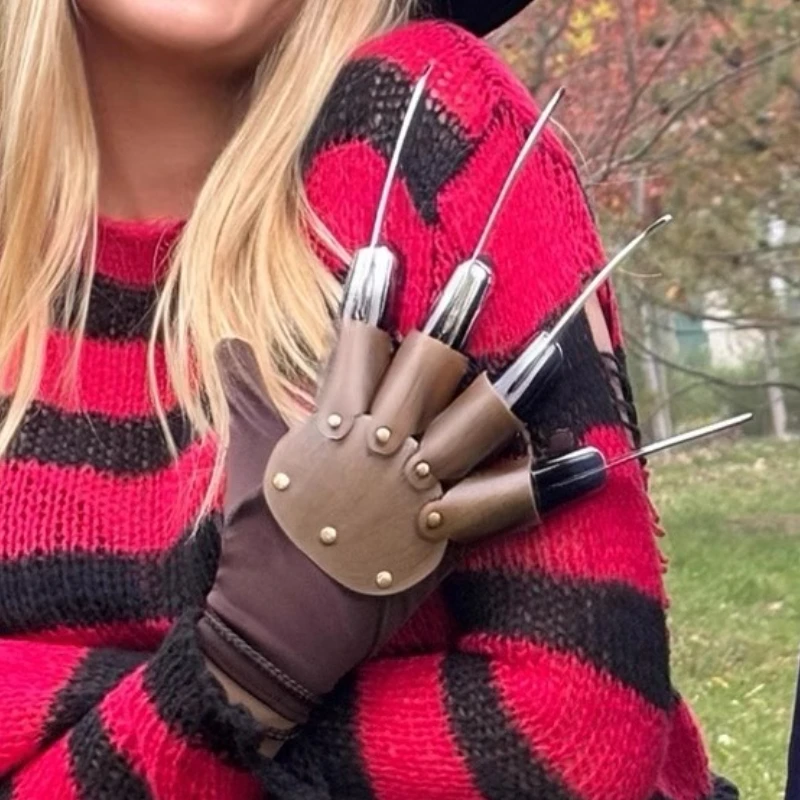 Halloween Cosplay Accessories Wolverine Gloves Cosplay Props Makeup Ball Show Dress Up Claws Performance Costume Props