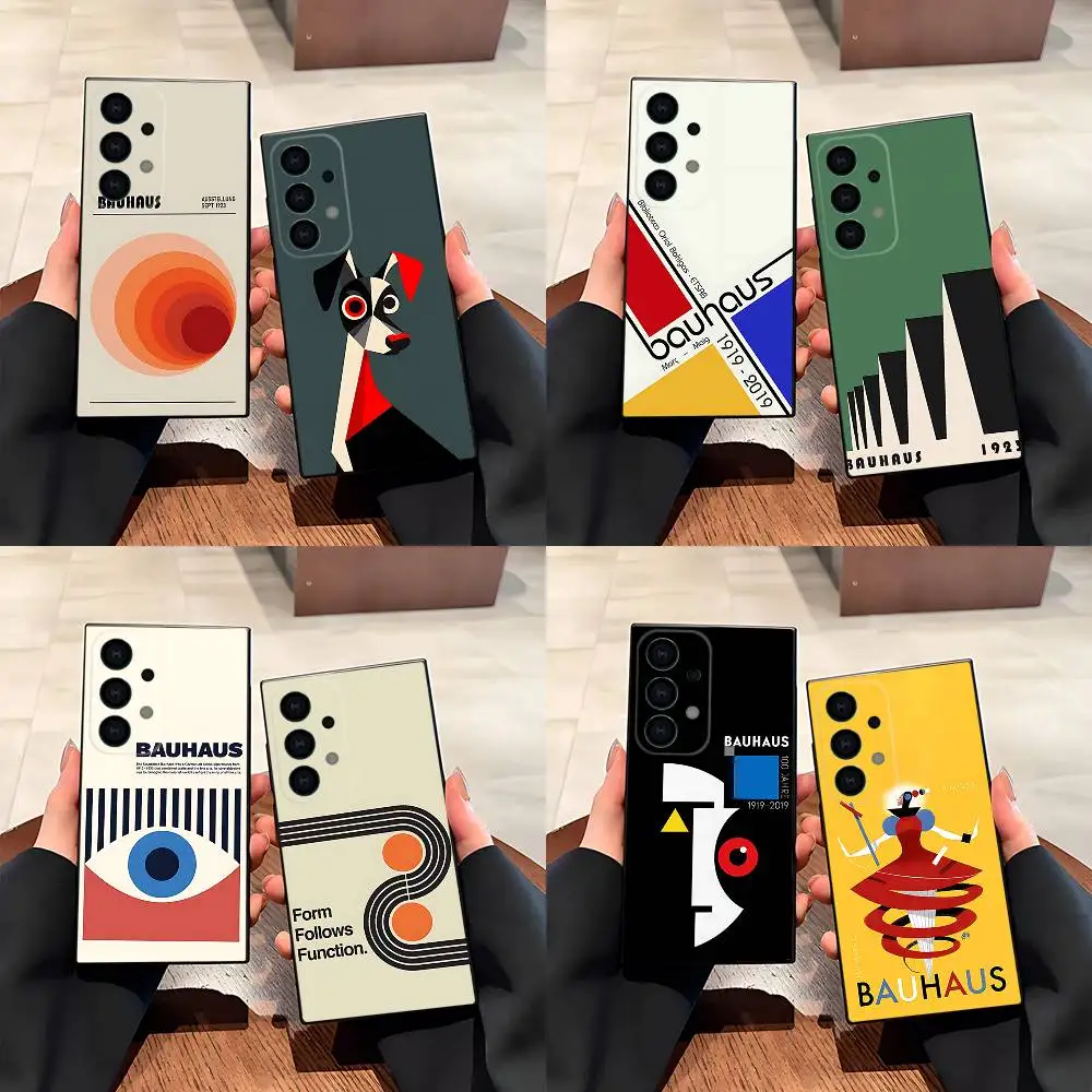 

Bauhaus art paintings Phone Case for Samsung S24 S22 S25 Ultra S9 S20 FE S23 Plus S10 S21 Shockproof Funda Cover
