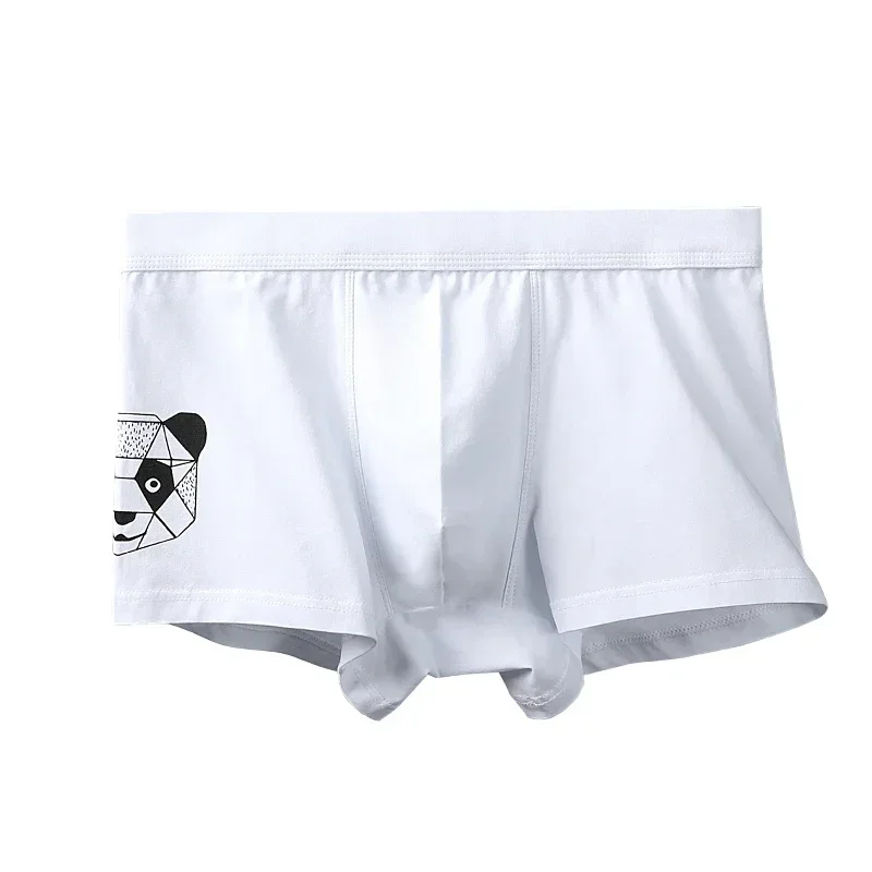 

1pc Men's underwear Men's cotton boxers Boxers Summer thin breathable sports men's stylish flat feet men's shorts head