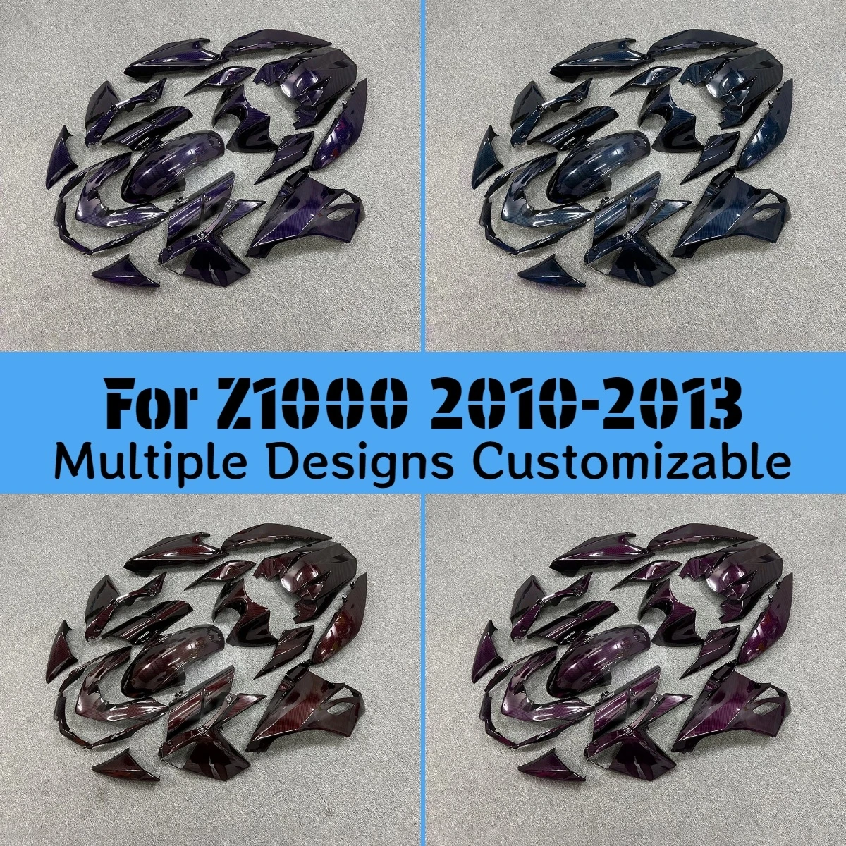Motorrad-Verkleidungsset für Kawasaki Z 1000 2010 2011 2012 2013 ZXMT Spritzguss-Karosserieverkleidungen Z1000 10 11 12 13