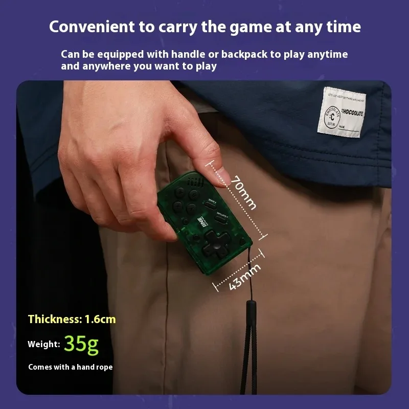 IINE Mini Retro Ananke Controller Turbo Function Interchangeable Joystick D-Pad Multi-Platform Custom Handheld Game Controller