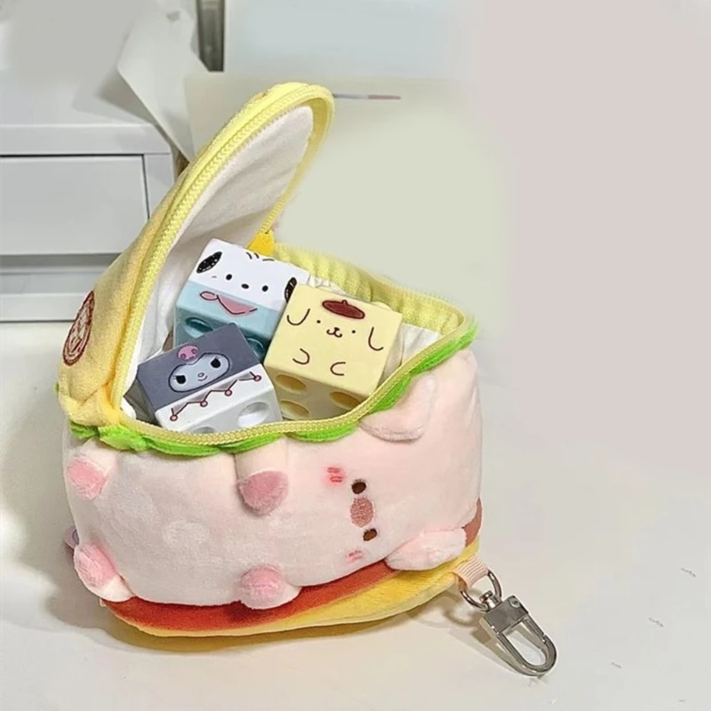 Đáng Yêu Mô Phỏng Hình Heo Con Móc Khóa Sandwich Lợn Sang Trọng Keyrings Thú Nhồi Bông Móc Khóa Chức Năng Túi Mặt Dây Chuyền Phụ