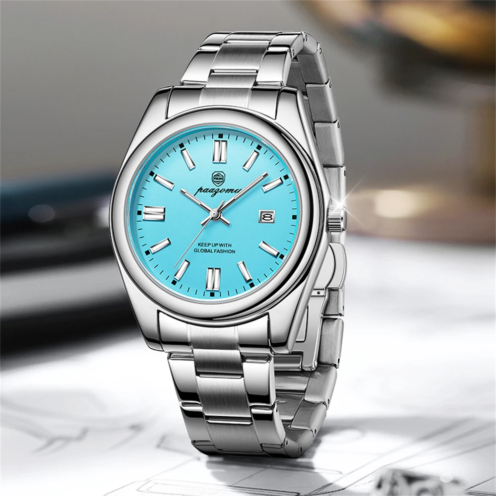 

PAAZOMU Man Top Luxury Watch Waterproof Luminous Date Men Watch Stainless Steel Male Clock Sport Fashion Men's Quartz Watches