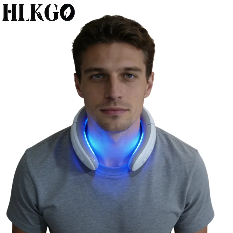 

Neck Pain Relief Device Medical Grade, 650nm Red Light 470nm Blue Light Therapy with Heating