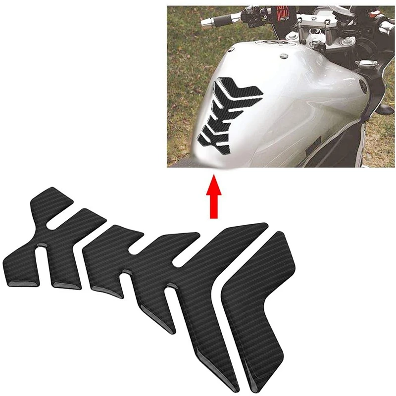 Carbon Fiber Motorcycle Fuel Oil Gas Tank Pad Sticker Protector Universal for Suzuki Kawasaki Honda Yamaha Ducati