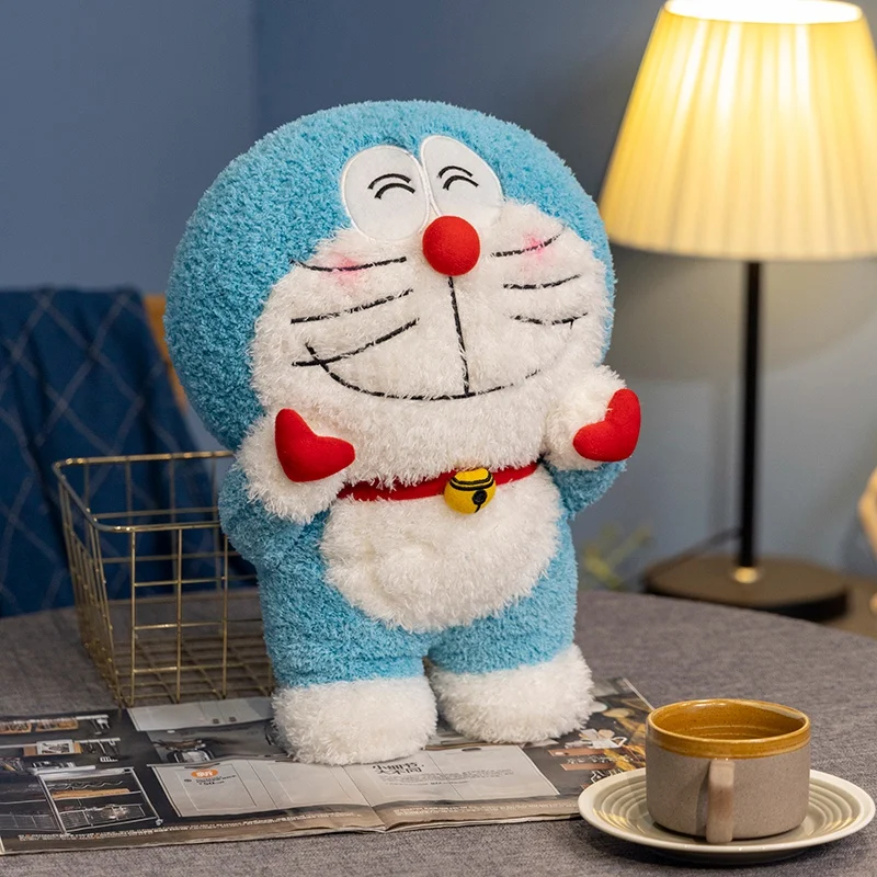 Doraemon Vinger Hart Pluche Speelgoed Mooie Knuffel Knuffels Gevulde Doraemon Anime Pop Gooien Kussen Slaapbank Home Decor Geschenken