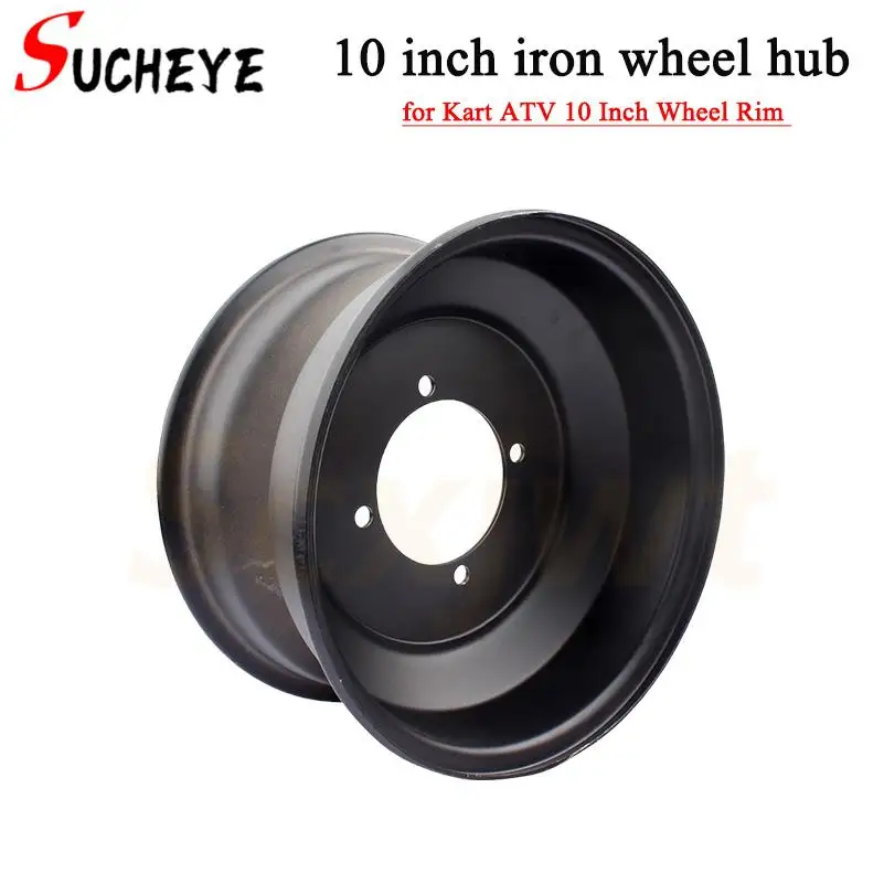 

ATV Four-Wheel ATV Kart 23x7-10 21x7-10 Inch Four-Hole Front Wheel Rim Steel Ring Black