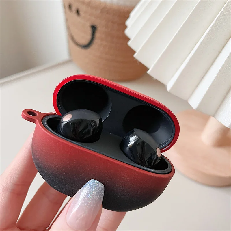 Cool Gradient Hard Case para Sony Earbuds, caixa de carregamento sem fio, capa para WF-1000XM5, 1000XM5