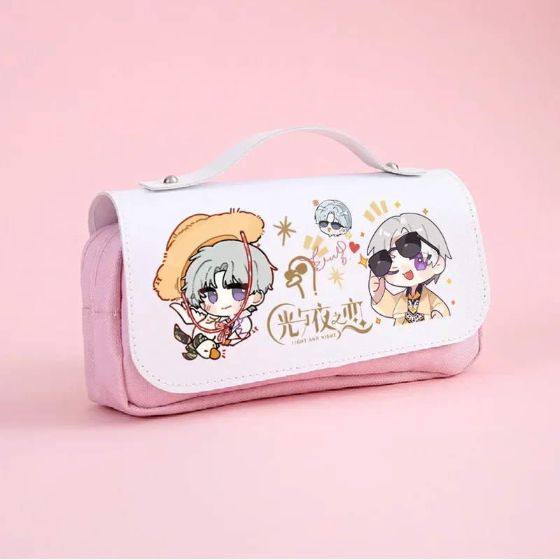 Anime Light and Night Evan Pencil Case Cosplay Pencil Bag Pen Bag Back To School Supplies Pencil Pouch Christmas Gifts