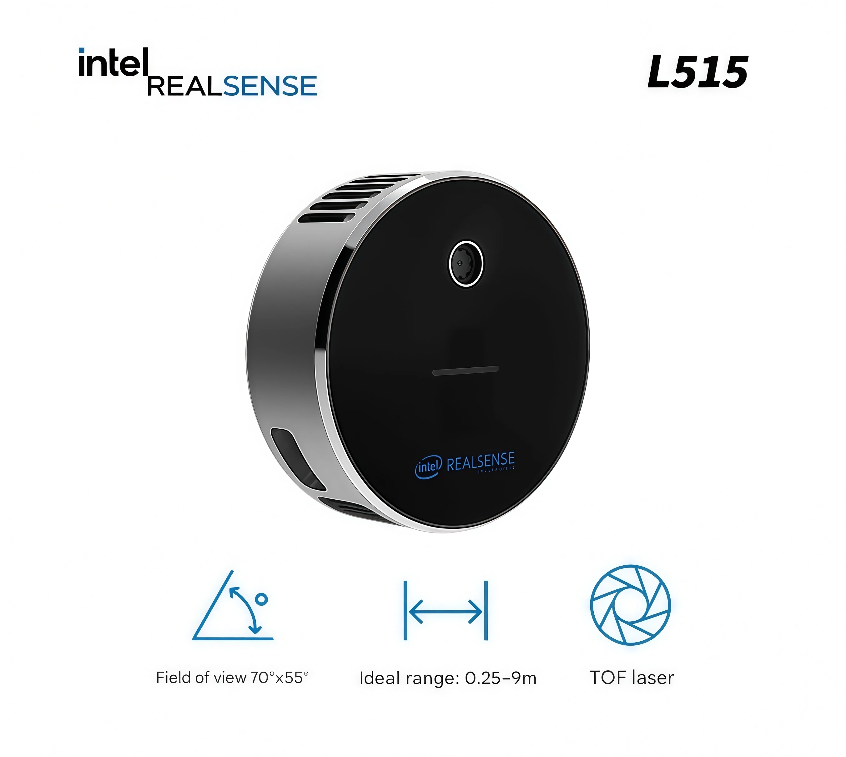 

Сканер Intel RealSense L515 и глубинная камера TOF (технология LiDAR)