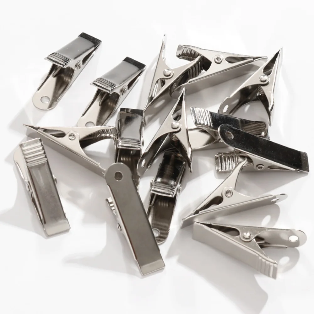 Simple Metal Reverse Clip Binder Clamp Office Stationery Fastener Paper Organizer Shelf Tag Accessory Hardware Tooling