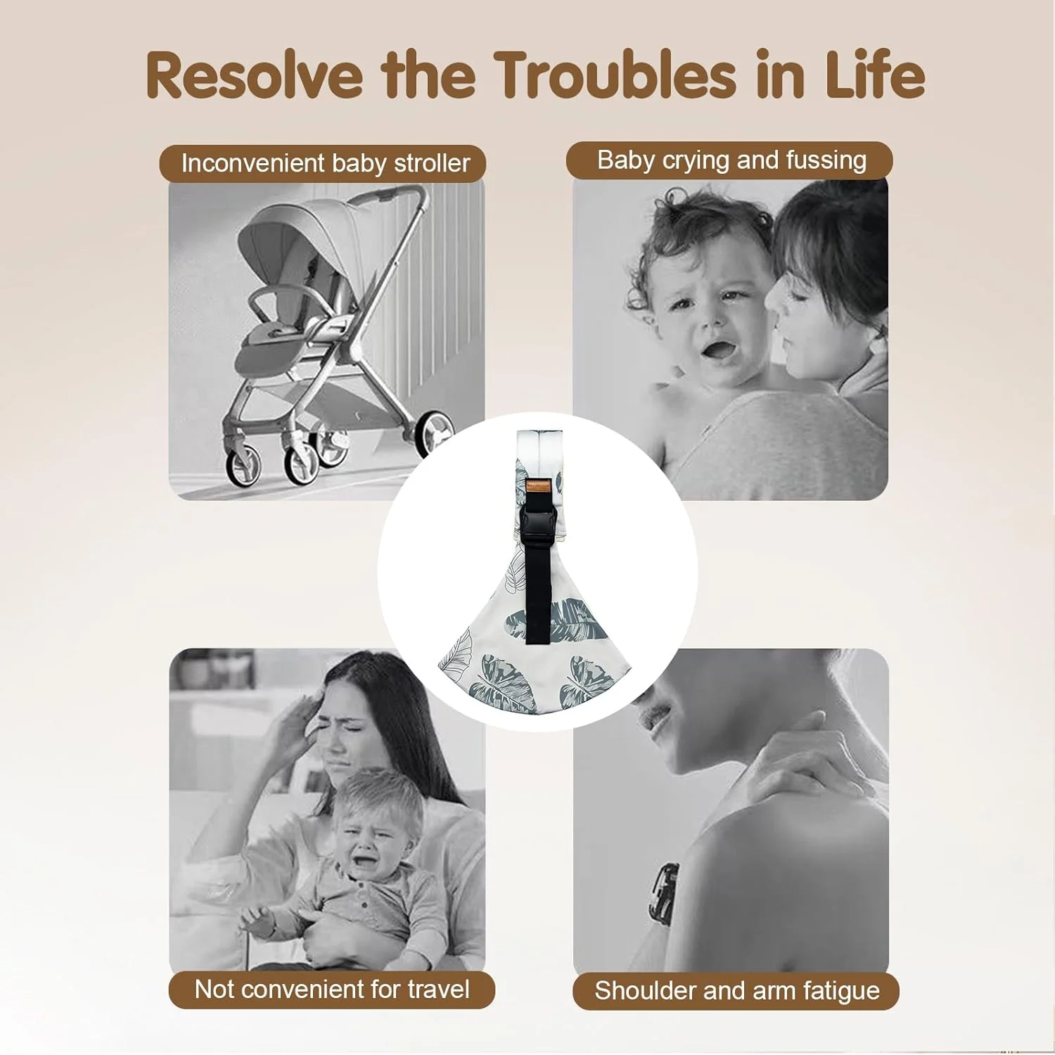 حمالة أطفال حمالة أطفال جديدة حمالة أطفال محمولة وخفيفة الوزن مقعد الورك غير قابل للانزلاق يحمل 10-30 رطلًا