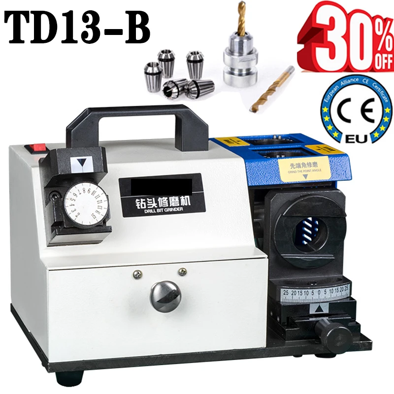 

TD13-B Drill Grinding Machine Drill Bit Sharpener Standard Equipped With CBN Diamond Wheel Grinding HSS High Speed Steel Drill