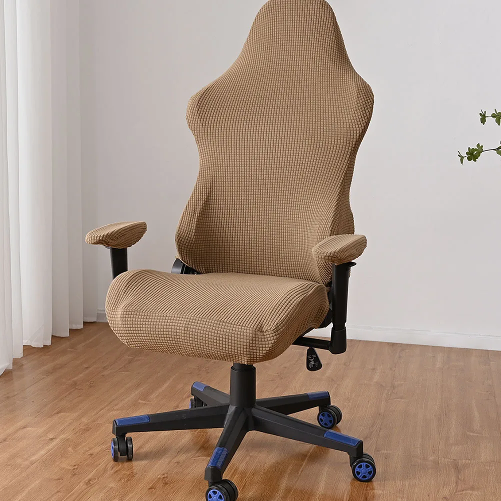 

1Set Washable Gaming Chair Cover Stretchable Chair Protector for Computer Room Seat Anti-Fade Anti-Shrink Easy Clean Design