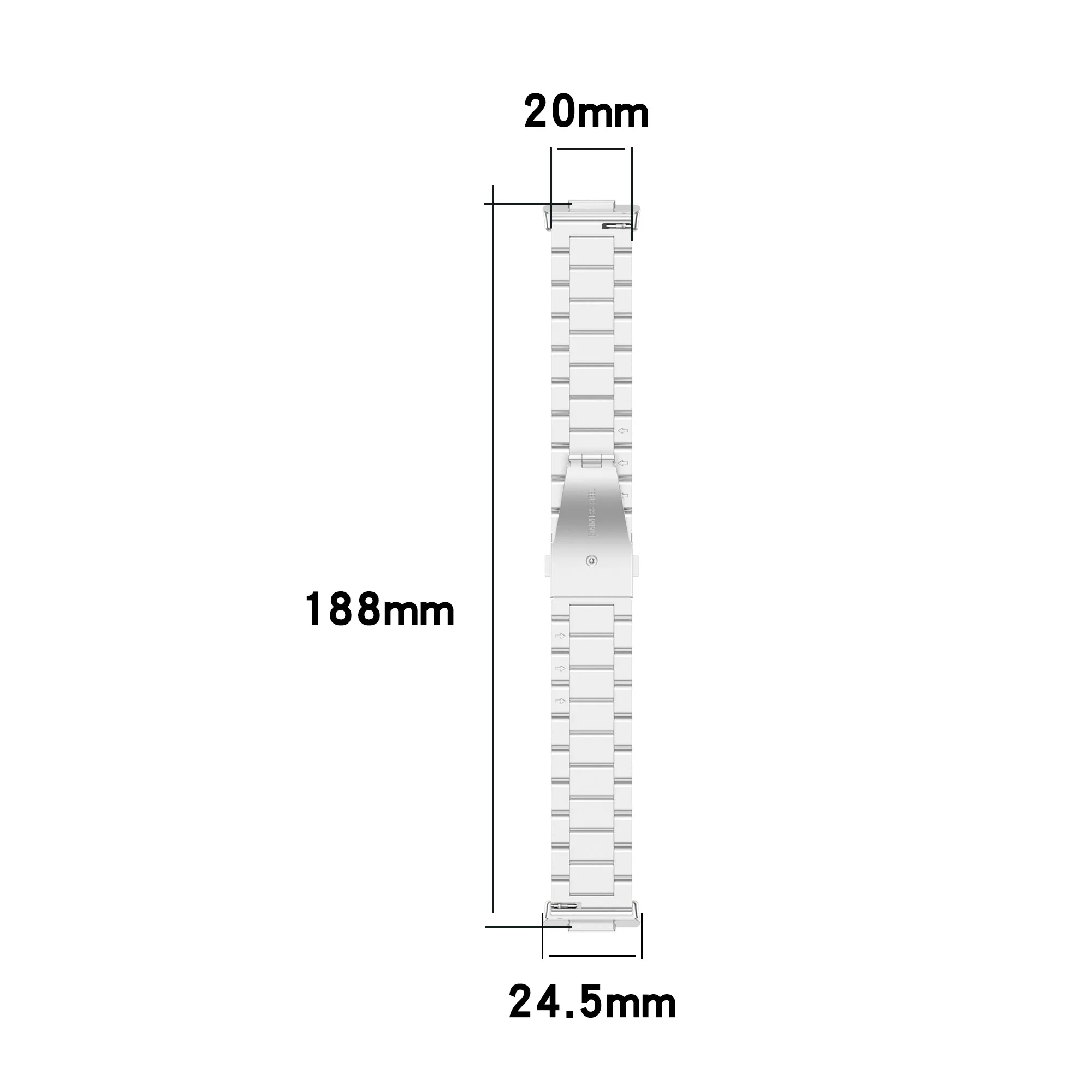 Correa de reloj de acero inoxidable para Huawei Fit 2, pulsera de repuesto para reloj inteligente huawei fit 2