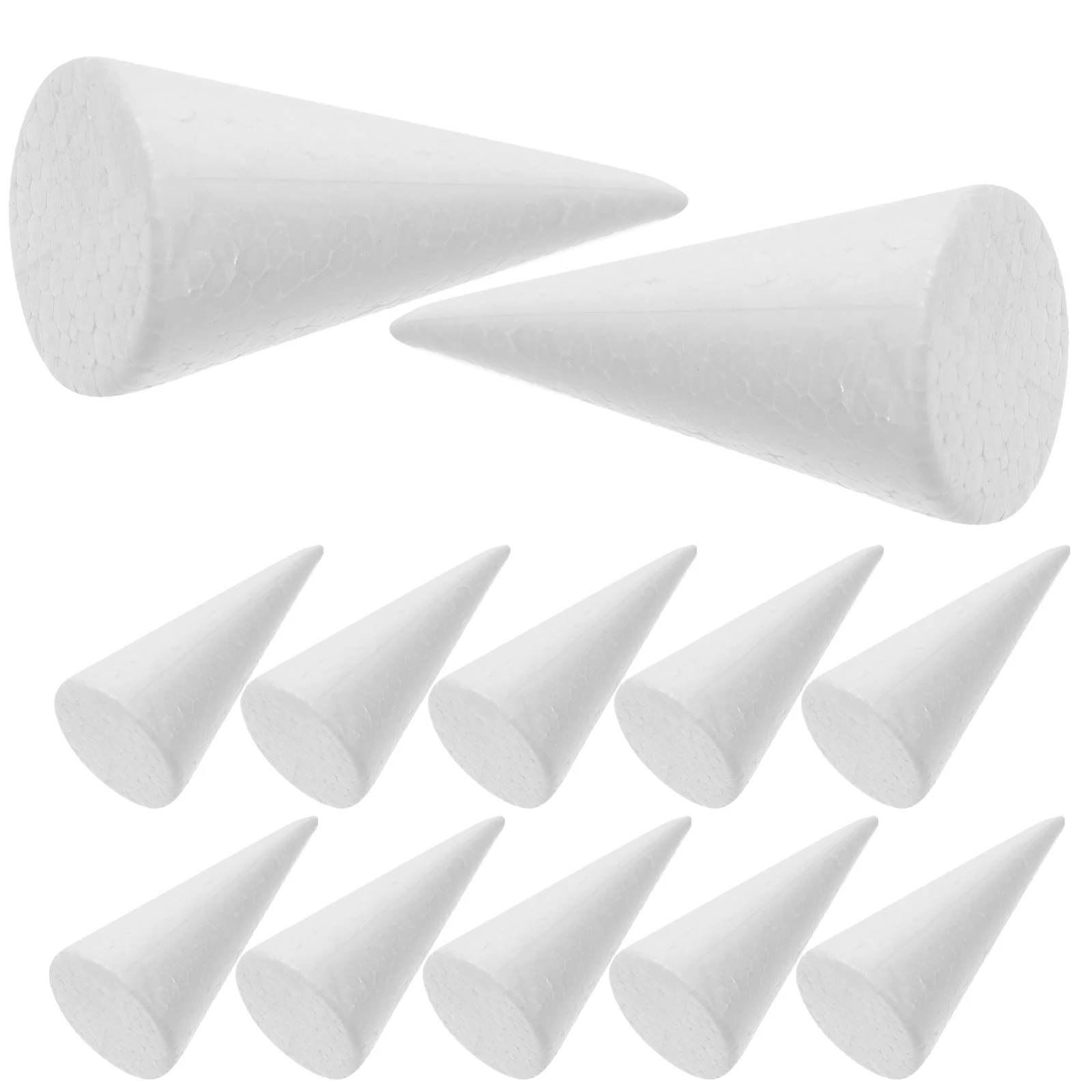 12 Pcs DIY Crafts Kindergarten Cone Children Aldult Polystyrene Material Ornament Preschool Customizable