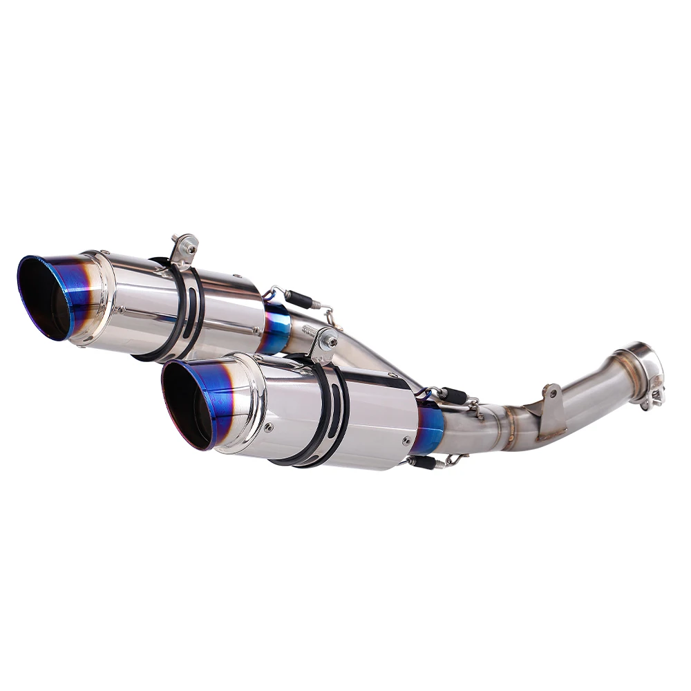 

Intelligent Library Motorcycle Modified Exhaust Pipe For Honda CRF 450R CRF 450RX Stainless Steel Double Hole Exhaust Muffler 20