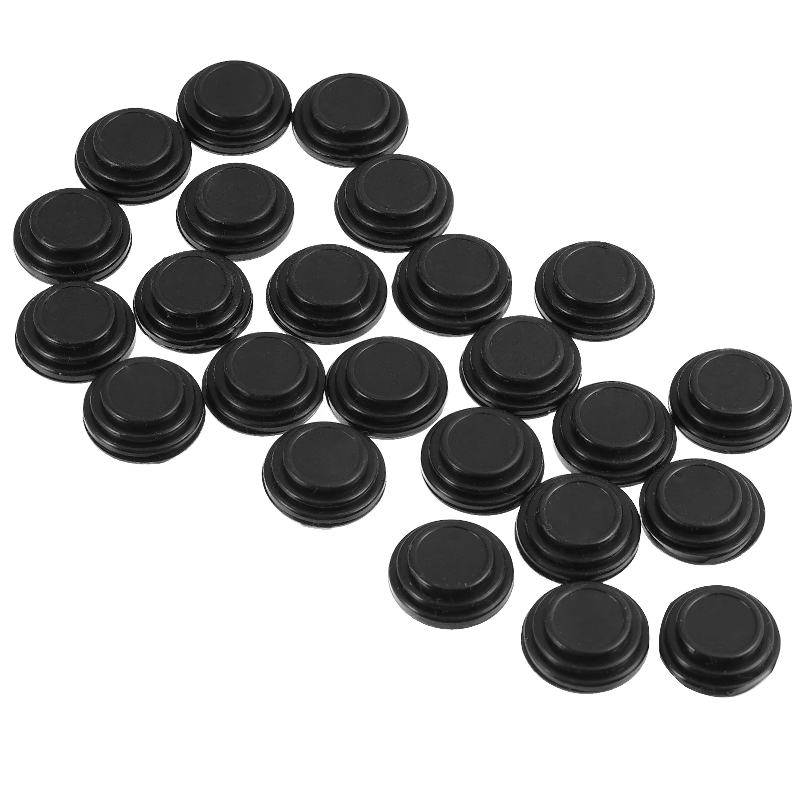 

24 Pcs Car Sticker Shock Absorbing Gasket Silent Pads for Anti-collision Stickers Black Silica Gel