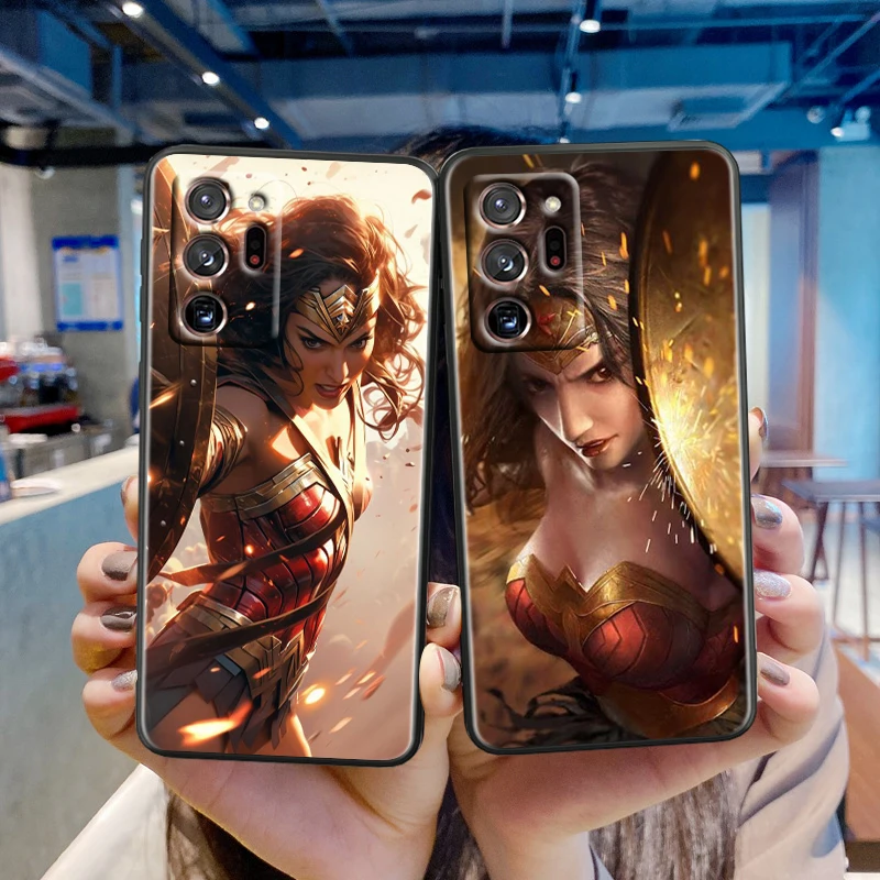 Movie Wonders Womans Hero For Samsung Note 20 10 Ultra Plus A31 A14 A12 A70 A34 A25 A04 A05 A15 A24 5G Black Back Phone Case