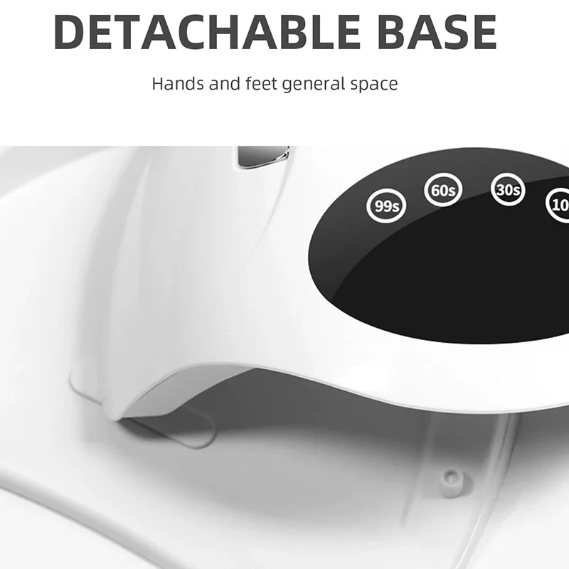 UV LEDネイルランプ プロ用 マニキュア硬化ランプ ジェルポリッシュ乾燥機 大型LCDタッチネイルドライヤー ツール