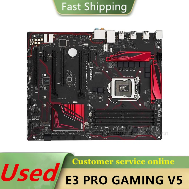 

100% Working E3 PRO GAMING V5 Motherboard Socket LGA 1151 DDR4 C232 SATA3 USB3.0 Motherboard