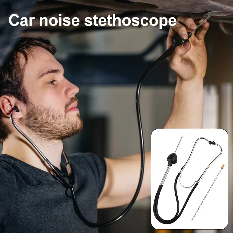 1Piece Car Cylinder Stethoscope Car Engine Inspection Repair Cylinder Noise Ear-mounted Car Hearing Tools Repair Inspection Tool