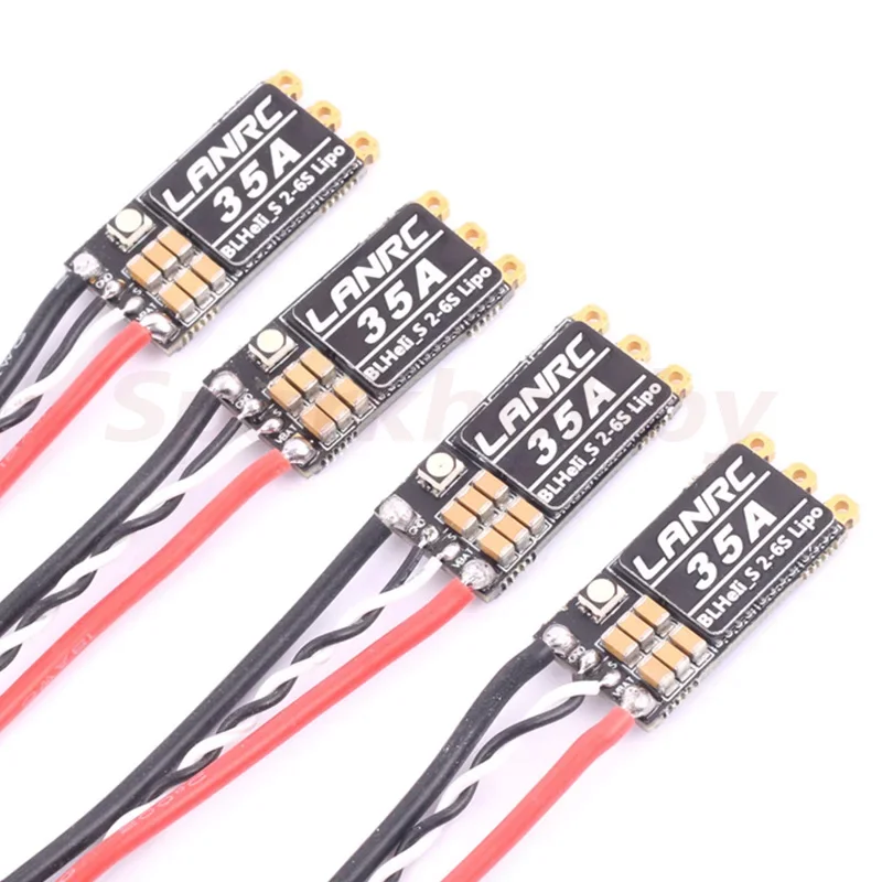 NEW LANRC 35A/45A BLHeli_S 2-6S Lipo ESC Built-in Programmable RGB LED D-Shot 150/300/600 ONESHOT125 For RC FPV Quadcopter