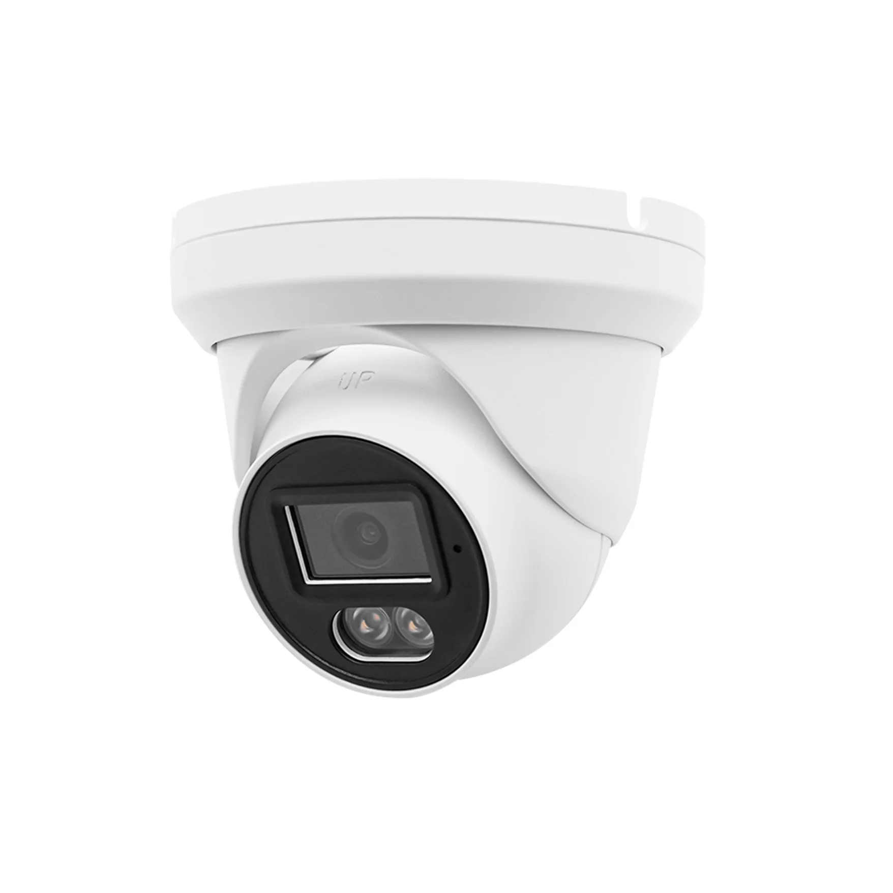 YCX Private design IMX335 CMOS  mini size turret 6MP/5MP 24/7 Color night ColorVu poe ip camera, with 2.8mm F1.0 starlight lens