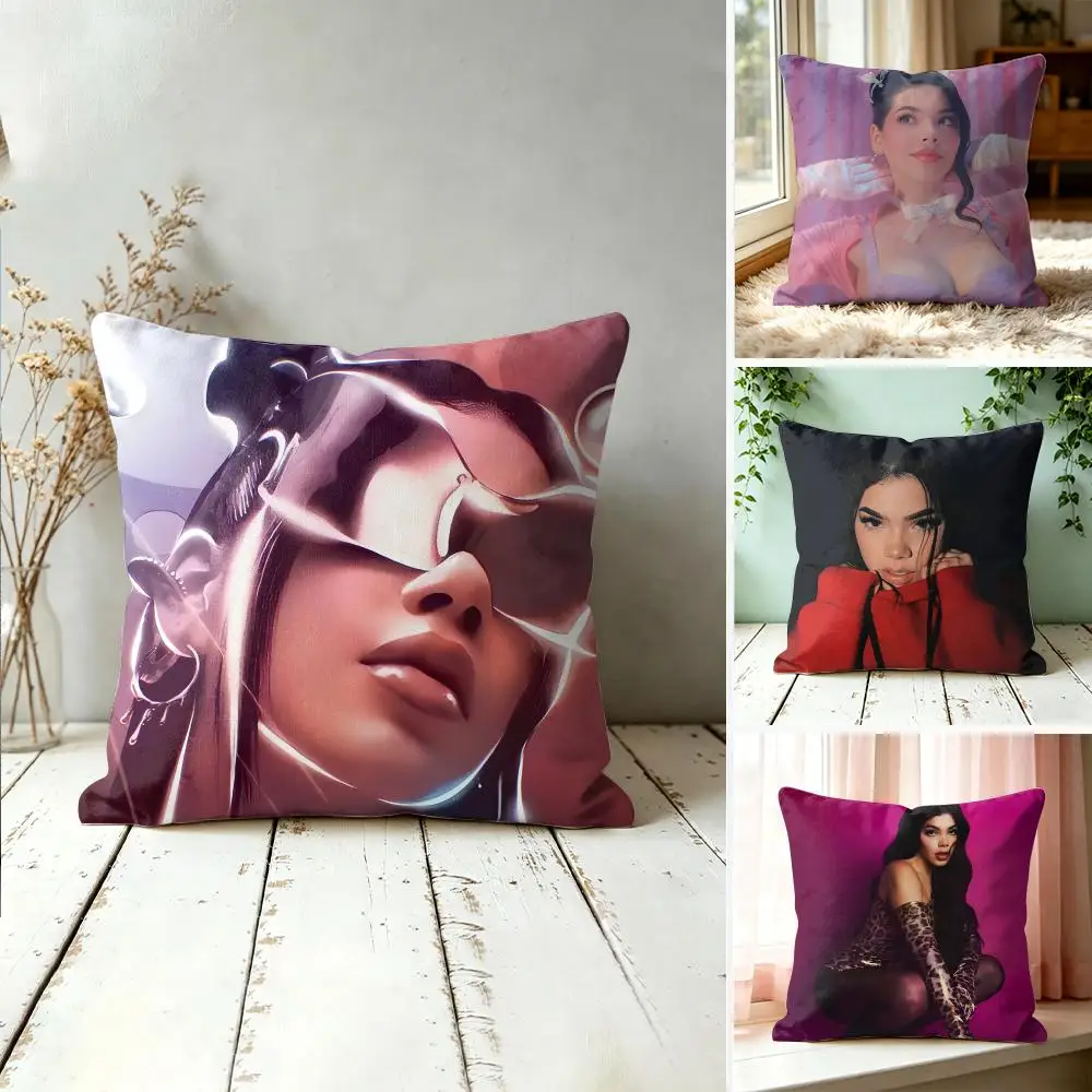 Singer K-Kenia OS Pink Aura Cushion Cover Square Decorative Throw Pillow 40x40cm For Sofa Bedroom Living Room Home Decor