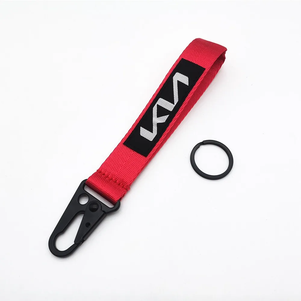 

Fashion Car Keychain Nylon Braided Wristband Lanyard Men Gift For KIA Rio Soul Seltos Forte K5 K3 Niro Sorento Stinger Sportage