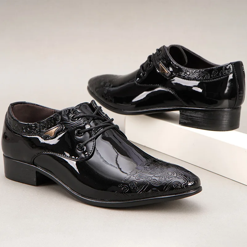 Patent Leather Shoes for Men Italiano Formal Shoes for Men Business Suit Oxford Shoes for Men Casuales Wedding Dress оксфорды
