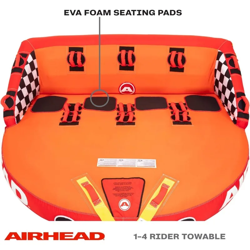 AIRHEAD Great Big Mable | 1-4 Rider Tube holowal for Boating