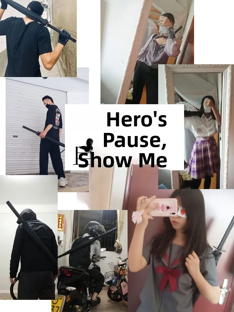 

Men's Large Long-Handled Samurai Umbrella Thiened Steel t Anti-Rain Windproof Auatic Umbrella for Adults Casual Wear