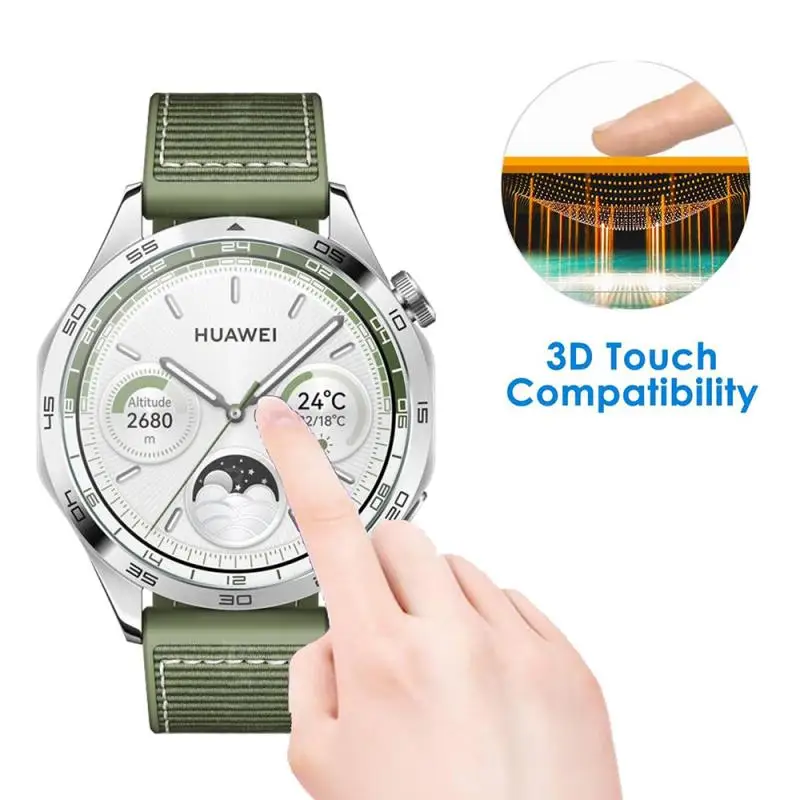 Tempered Glass Film For Huawei Watch GT5 4 46mm 41mm Screen Protector Anti-Scratch 3D Glass Film For Huawei Watch GT5Pro 42 46mm