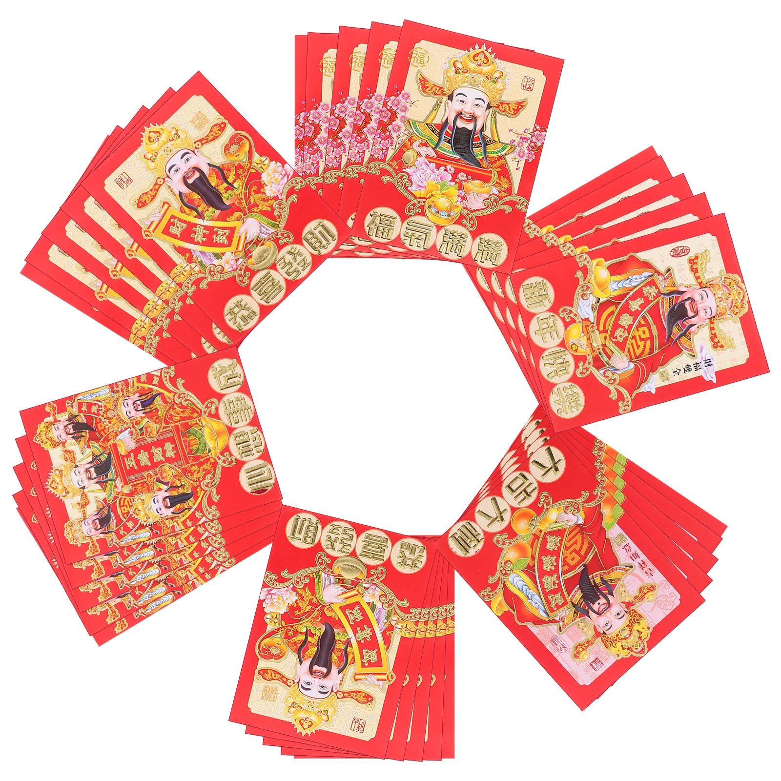 

36 Pcs Cartoon Red Envelope New Year Creative Lucky Money Envelopes Packet Bag Lunar Calendar