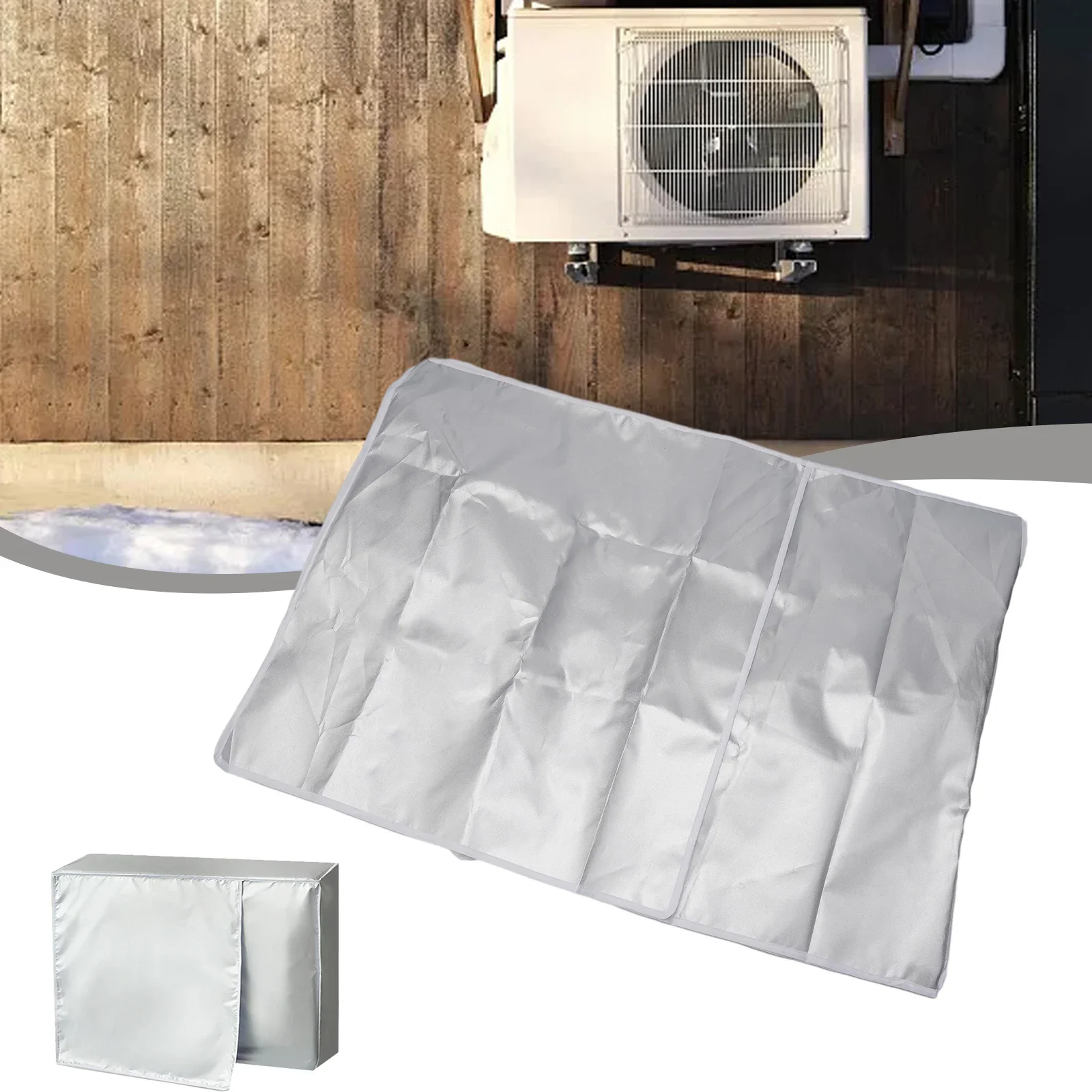 Air Accessories Air Condition Cover Dust Cover Silver Sunscreen Air Conditioner Outer Covers Air Conditioner Protect
