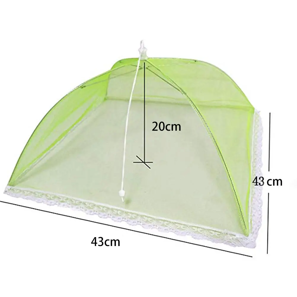 

European and American Large Dish Cover Tent Net for Camping Color Food Protecting