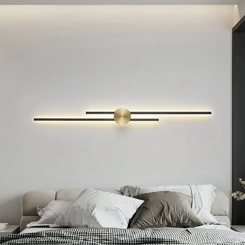

LED Wall Lamp Modern long Strip Wall Decor Lights Lighting For Bedroom Bedside Living Room TV Sofa Lobby Background Decor ﻿