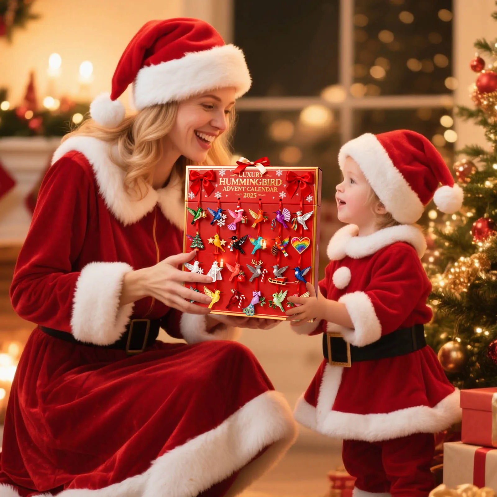 Kitchen Timer Kids Bird Advent Calendar Containing 24 Sub Customer Pendants Cooking Timers for Kitchen with Temperature Probe