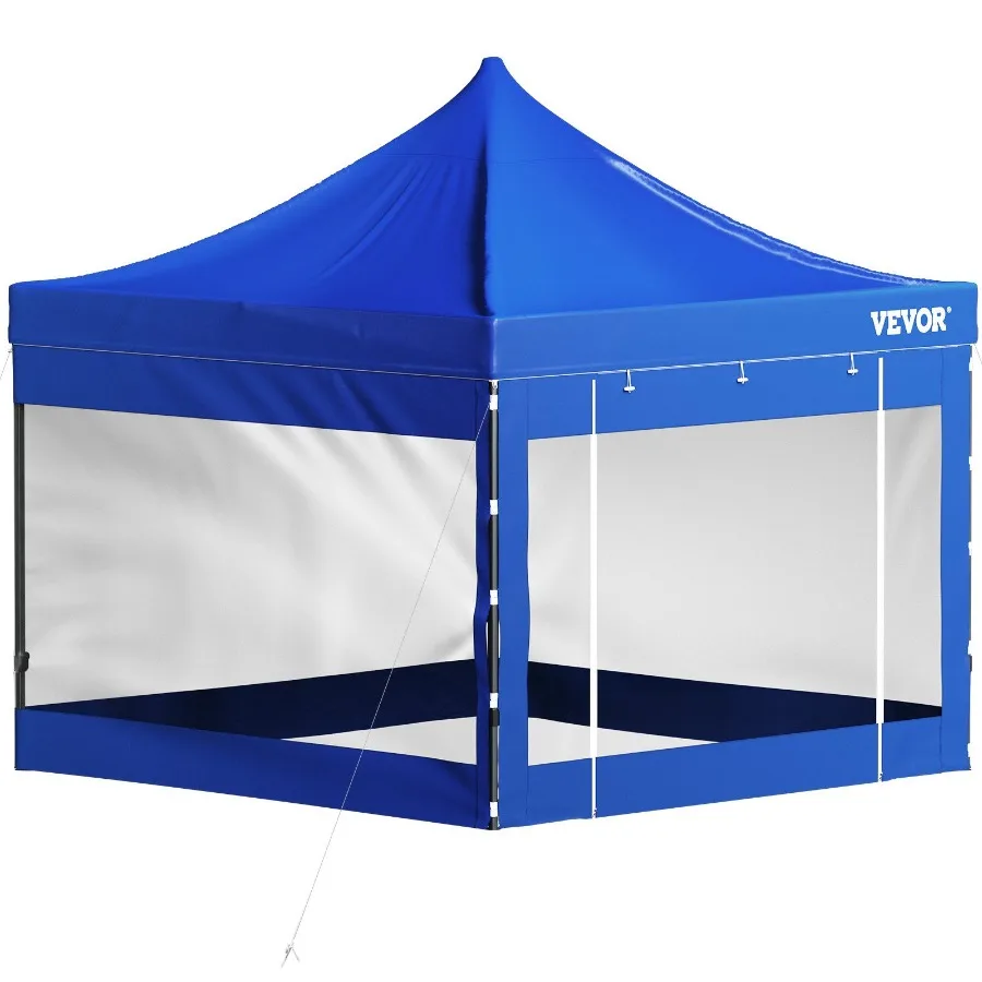 

Pop Up Canopy Tent 10 x 10 FT Outdoor Patio Gazebo Tent with Removable Sidewalls and Wheeled Bag UV Resistant Waterproof Insta
