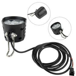 12-80V 전기 자전거 헤드 라이트 산악 자전거 전면 조명 EBike 램프 스포트라이트 경적 전기 자동차 액세서리