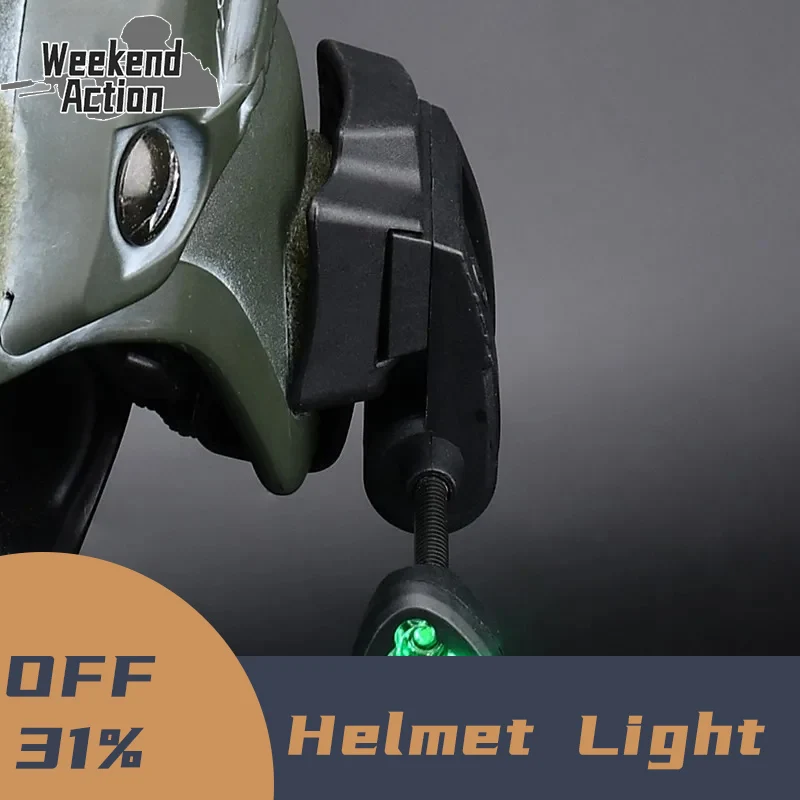 

Mpls Tactical Helmet Light Charge 4 Modes Green Red IR Laser Lamp Airsoft Military Fast Helmet Energy Saving Hunting Equipment