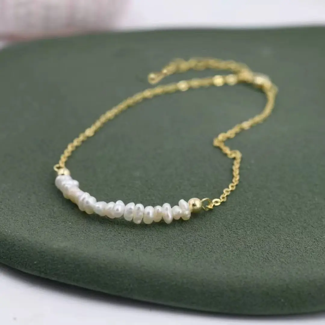Vlen Natural Freshwater Pearl Bracelets For Women Stainless…