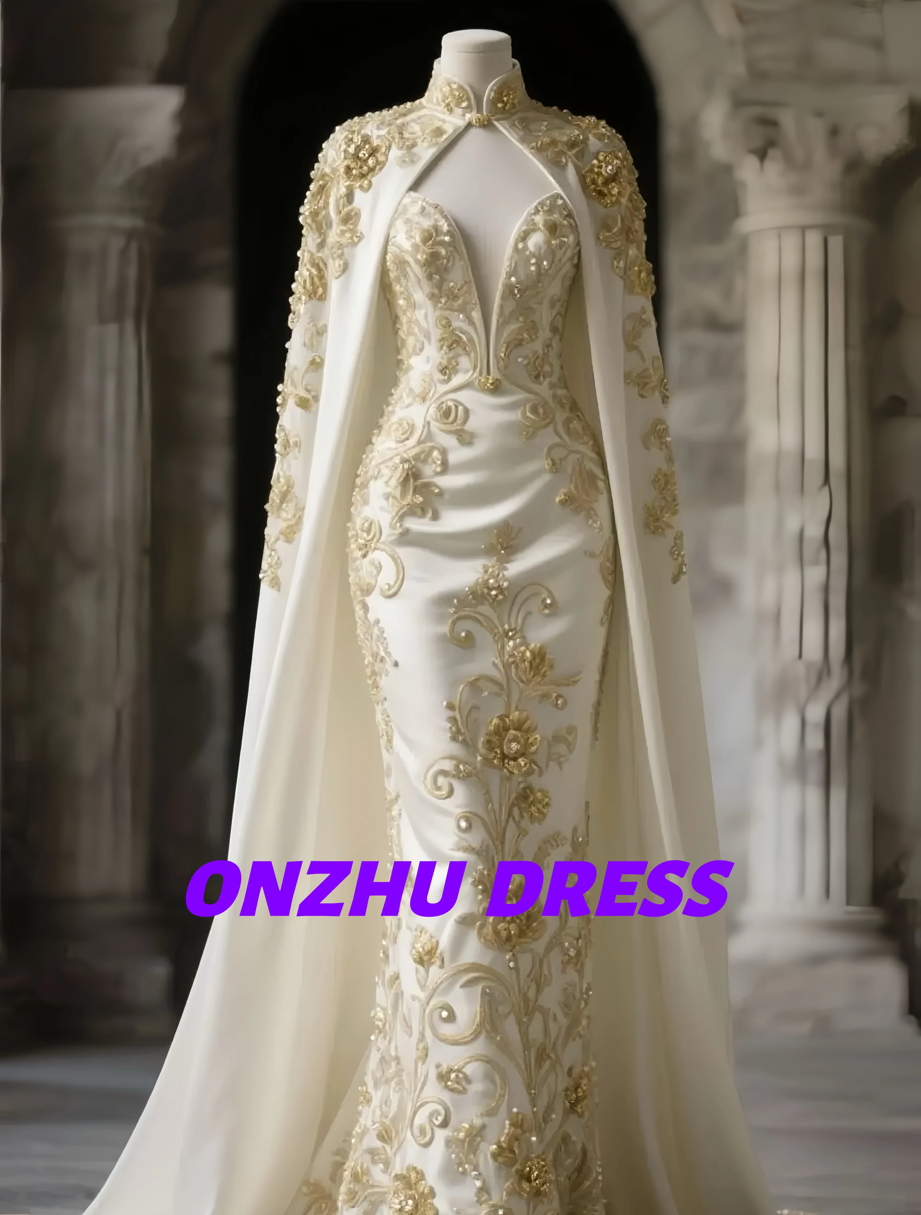 

Customized V-neck sleeveless shawl A-LINE Chinese style women evening dress dresses for special occasions Party dress