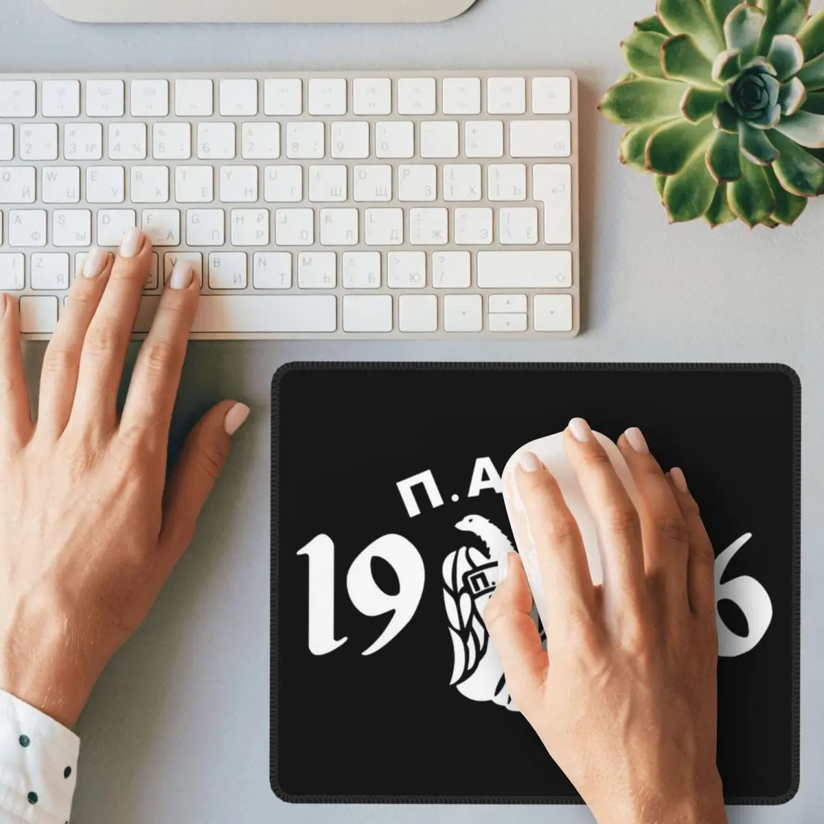 Paok Thessaloniki Ultras Hooligans Mouse Pad Computer Keyboard Mouse Mat Gamer PC Laptop Desk Mat Office Accessories Table Mats