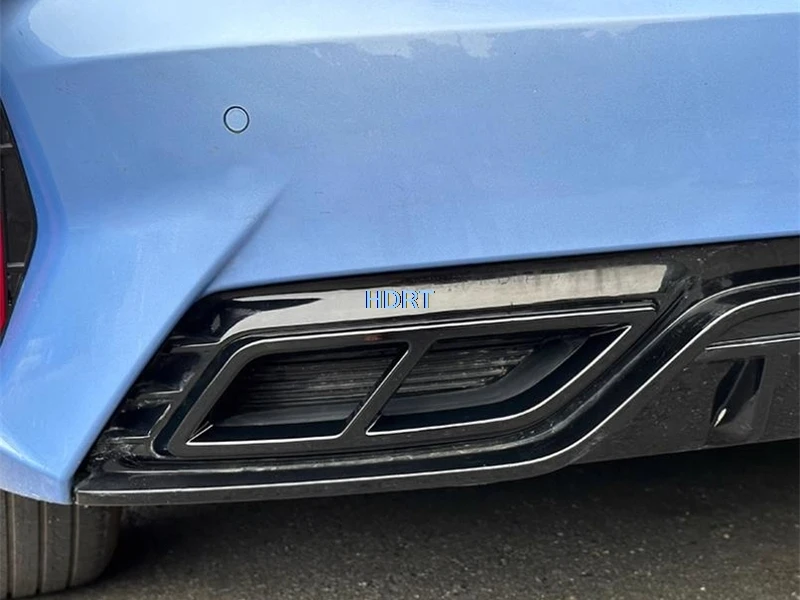 Car Styling Tail Throat Exhaust Pipe Frame Rear Surround Back Lip Cover Accessories Exterior Sticker For Chery Arrizo 8 2022 +