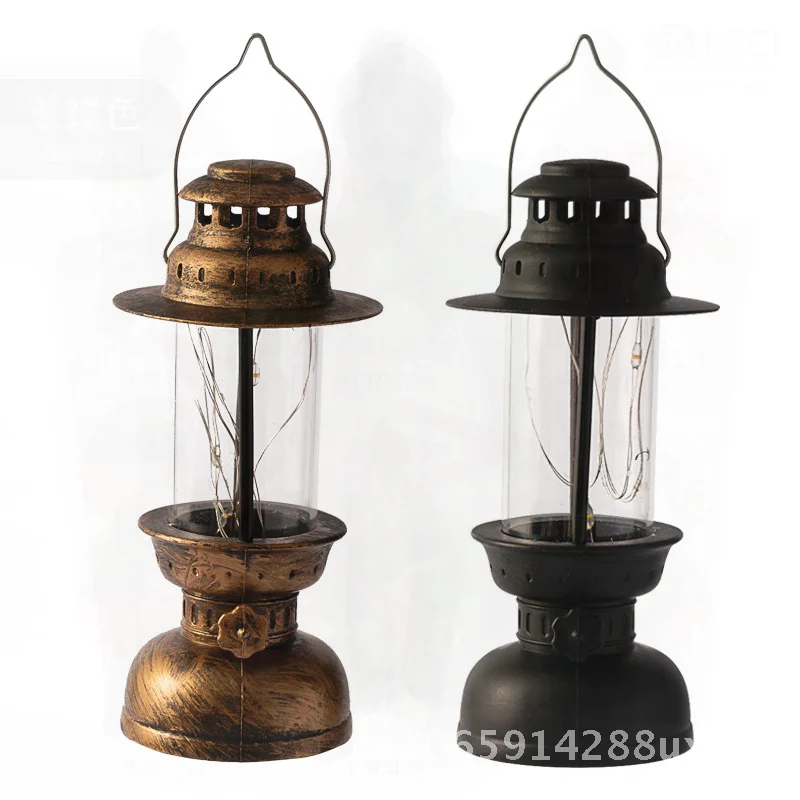 

Retro Luminous Electronic Candle Lamp Halloween Decoration Swing Design in Black White Gold Bronze for Desktop