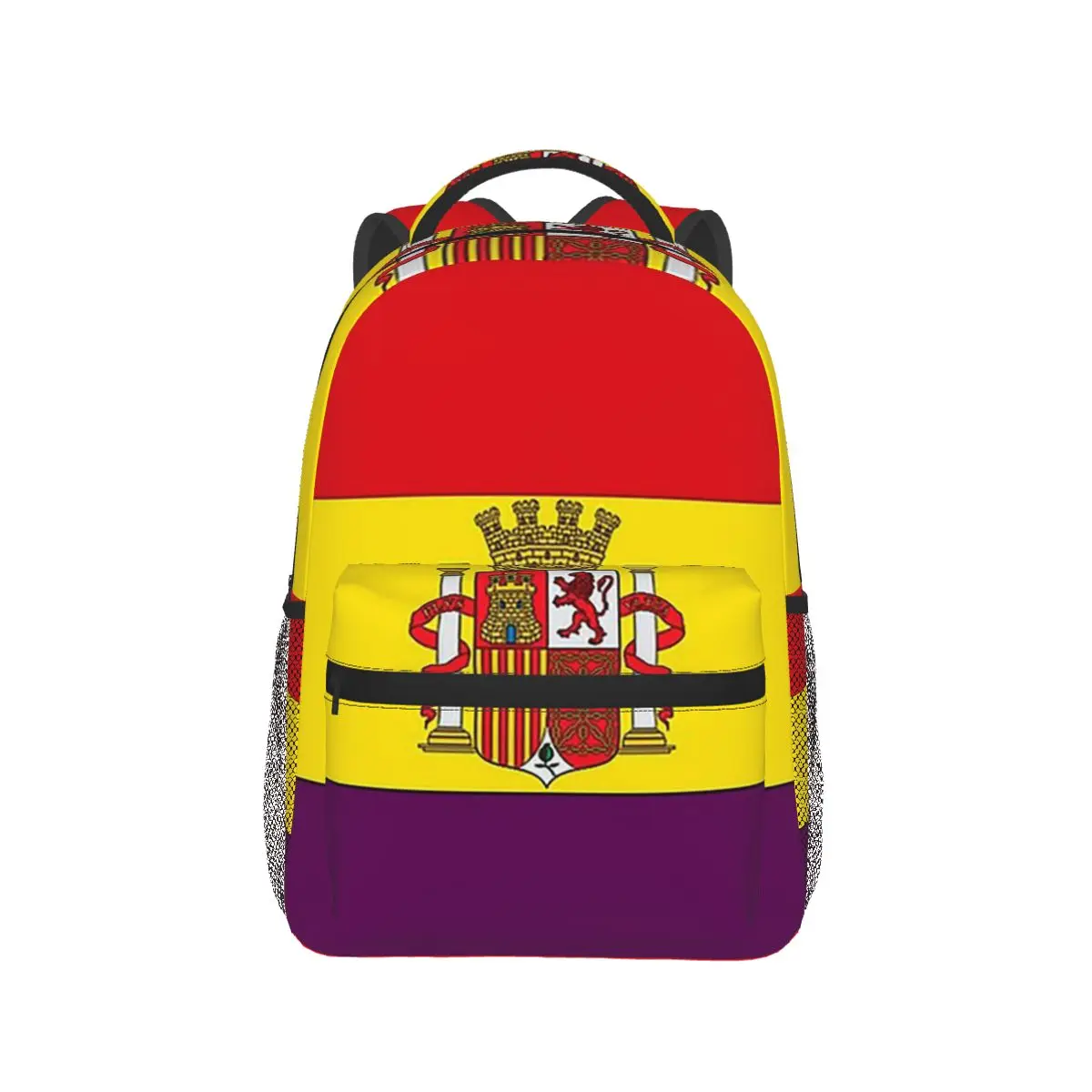 

Flag Of The Second Spanish Republic Backpack Hot Sale Daypack Large Capacity BookBag School Bag Shoulder Bags for Men Women