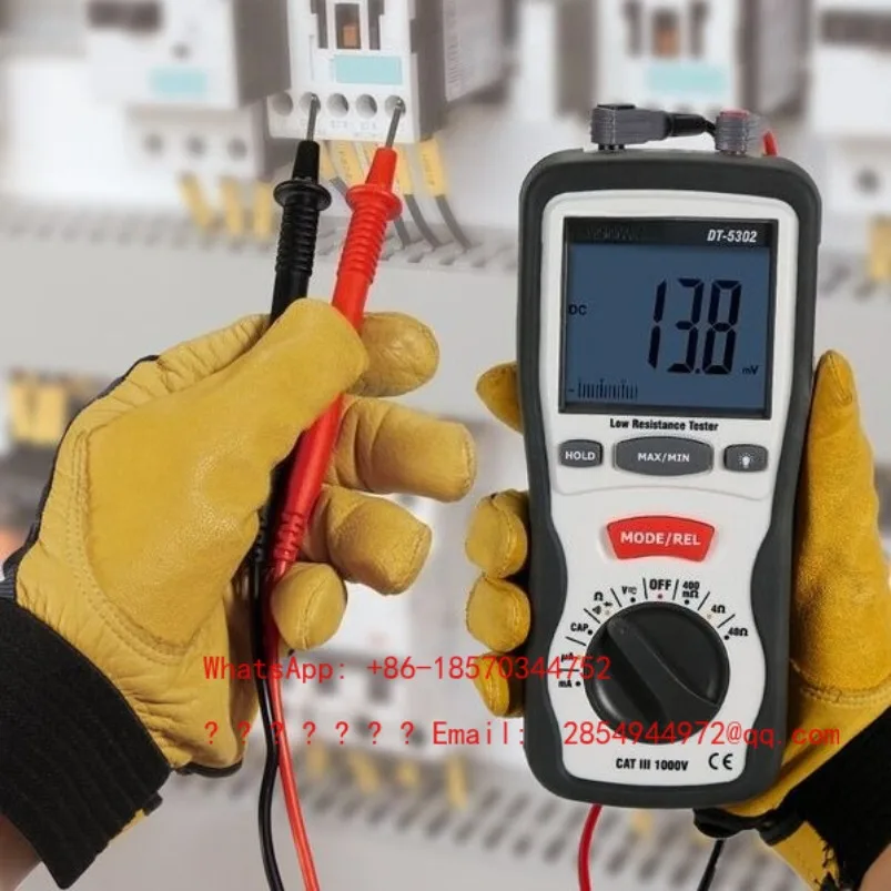 DT-5302 Millimeter Ohmmeter Four-wire Low Resistance Tester DT5301 Loop Resistance Tester Spot Quick Delivery